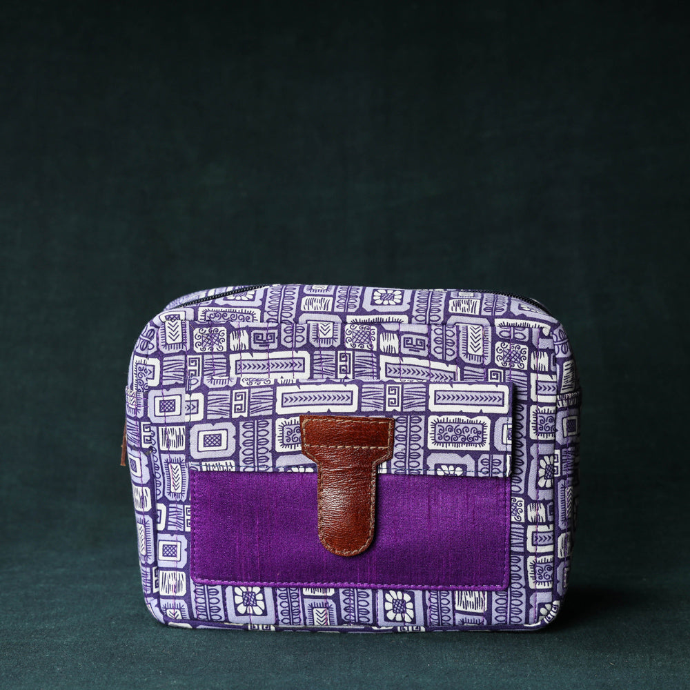  Handcrafted Quilted Multipurpose Waterproof Toiletry Bag 