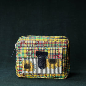  Handcrafted Quilted Multipurpose Waterproof Toiletry Bag 