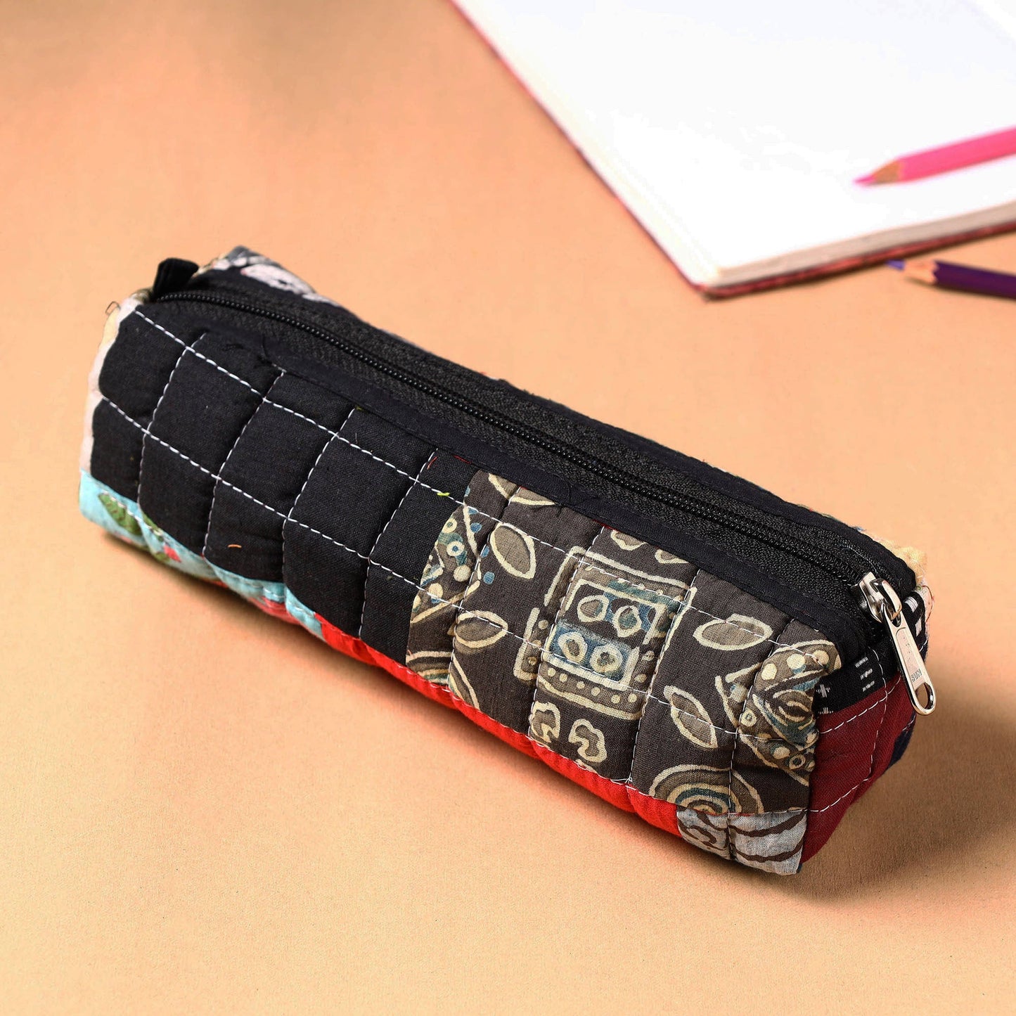  Handcrafted Quilted Patchwork Multipurpose Pencil Pouch 22 
