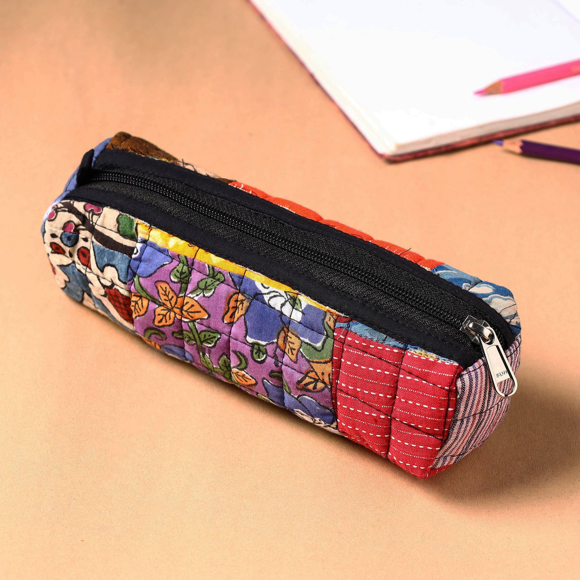  Handcrafted Quilted Patchwork Multipurpose Pencil Pouch 61 