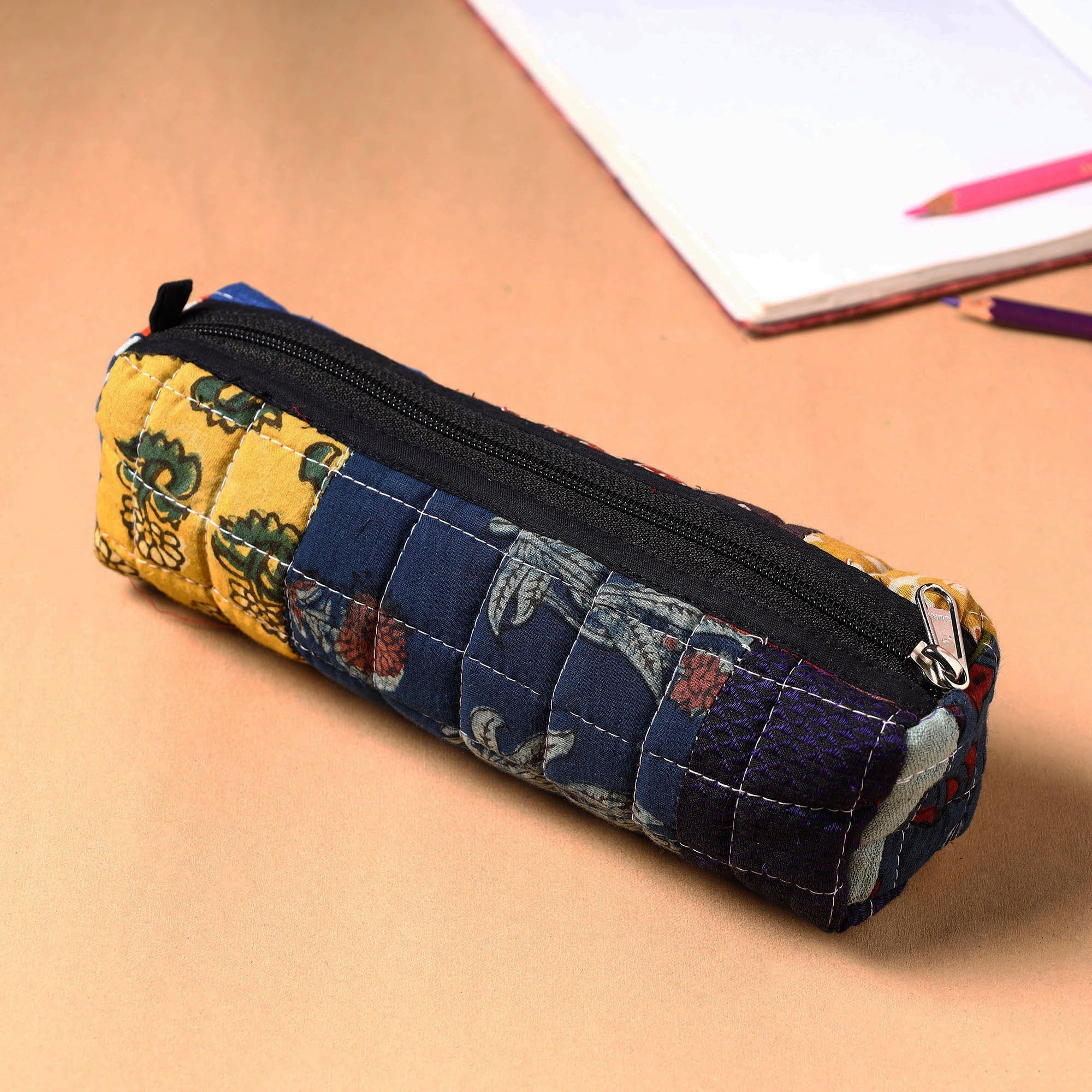  Handcrafted Quilted Patchwork Multipurpose Pencil Pouch 73 