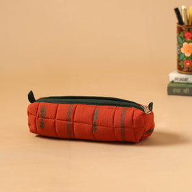 Handcrafted quilted pencil pouch 02