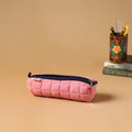 Handcrafted quilted pencil pouch 03