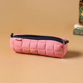 Handcrafted quilted pencil pouch 03