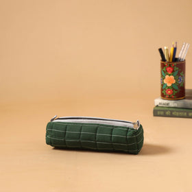 Handcrafted quilted pencil pouch 03
