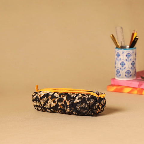Handcrafted quilted pencil pouch 03