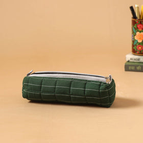 Handcrafted quilted pencil pouch 03