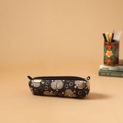 Handcrafted quilted pencil pouch 04