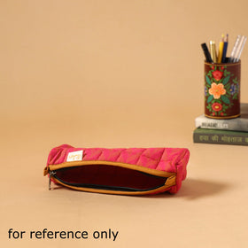 Handcrafted quilted pencil pouch 04