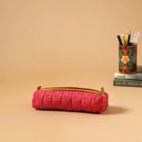 Handcrafted quilted pencil pouch 05