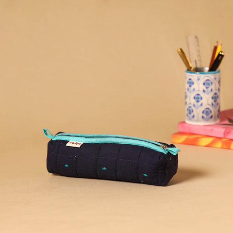 Handcrafted quilted pencil pouch 09
