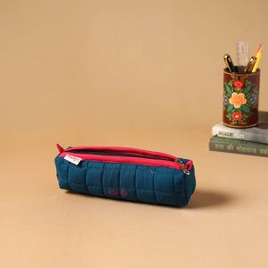 Handcrafted quilted pencil pouch 08