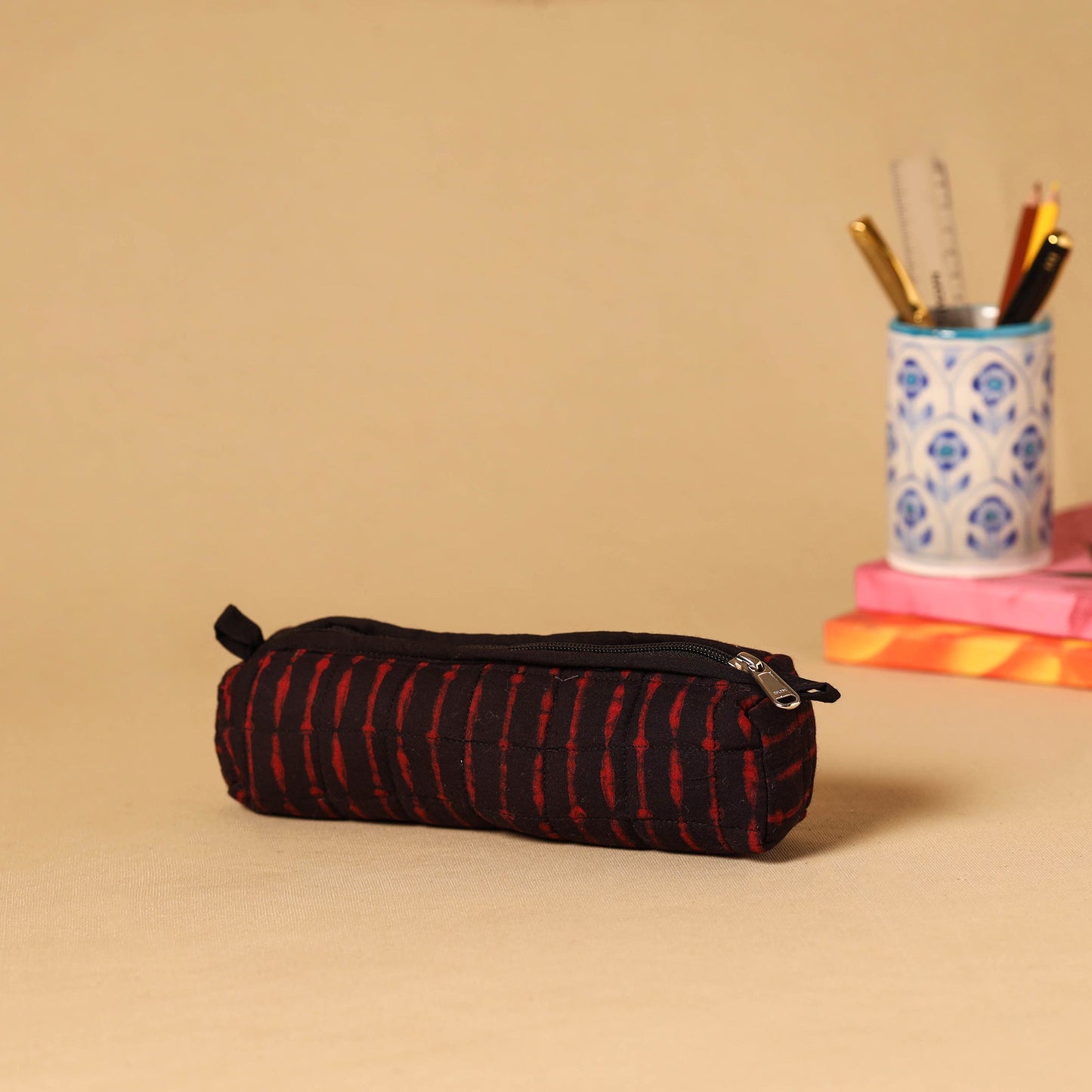 Handcrafted quilted pencil pouch 19