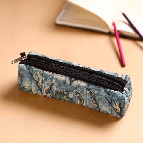  Handcrafted Quilted Sanganeri Multipurpose Pencil Pouch 01 