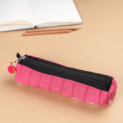  Handcrafted Quilted Shibori Multipurpose Pencil Pouch 
