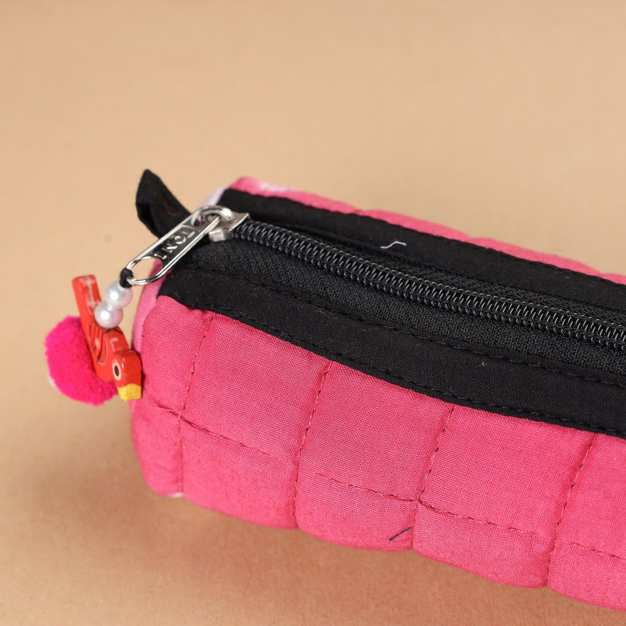  Handcrafted Quilted Shibori Multipurpose Pencil Pouch 