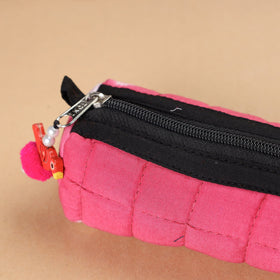  Handcrafted Quilted Shibori Multipurpose Pencil Pouch 