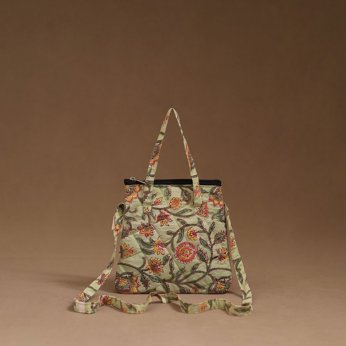 Handcrafted quilted sling bag 02