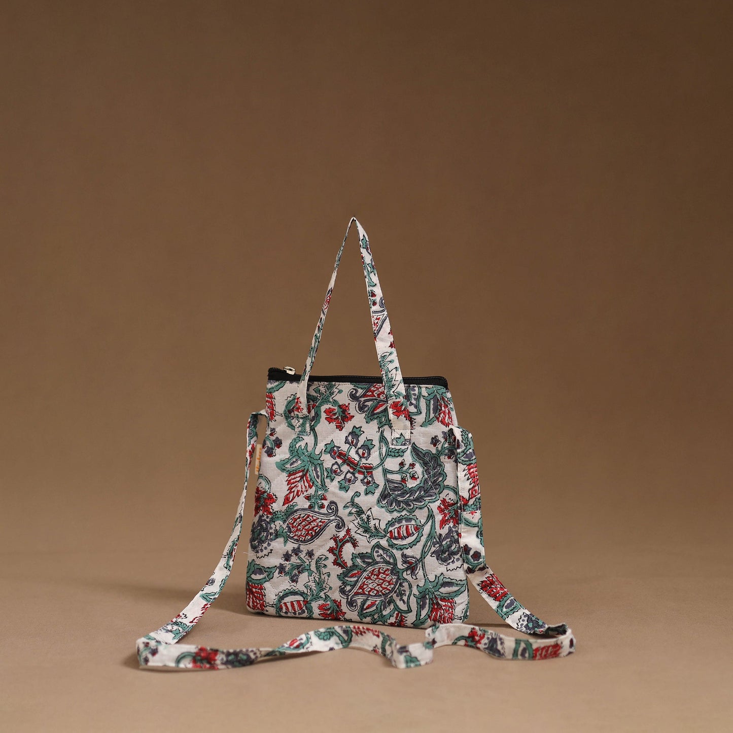 Handcrafted quilted sling bag 03