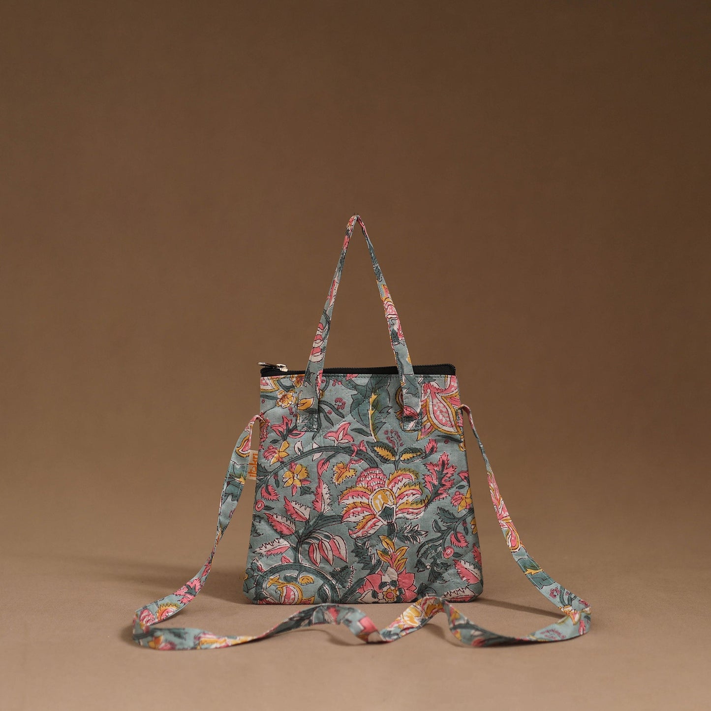 Handcrafted quilted sling bag 04