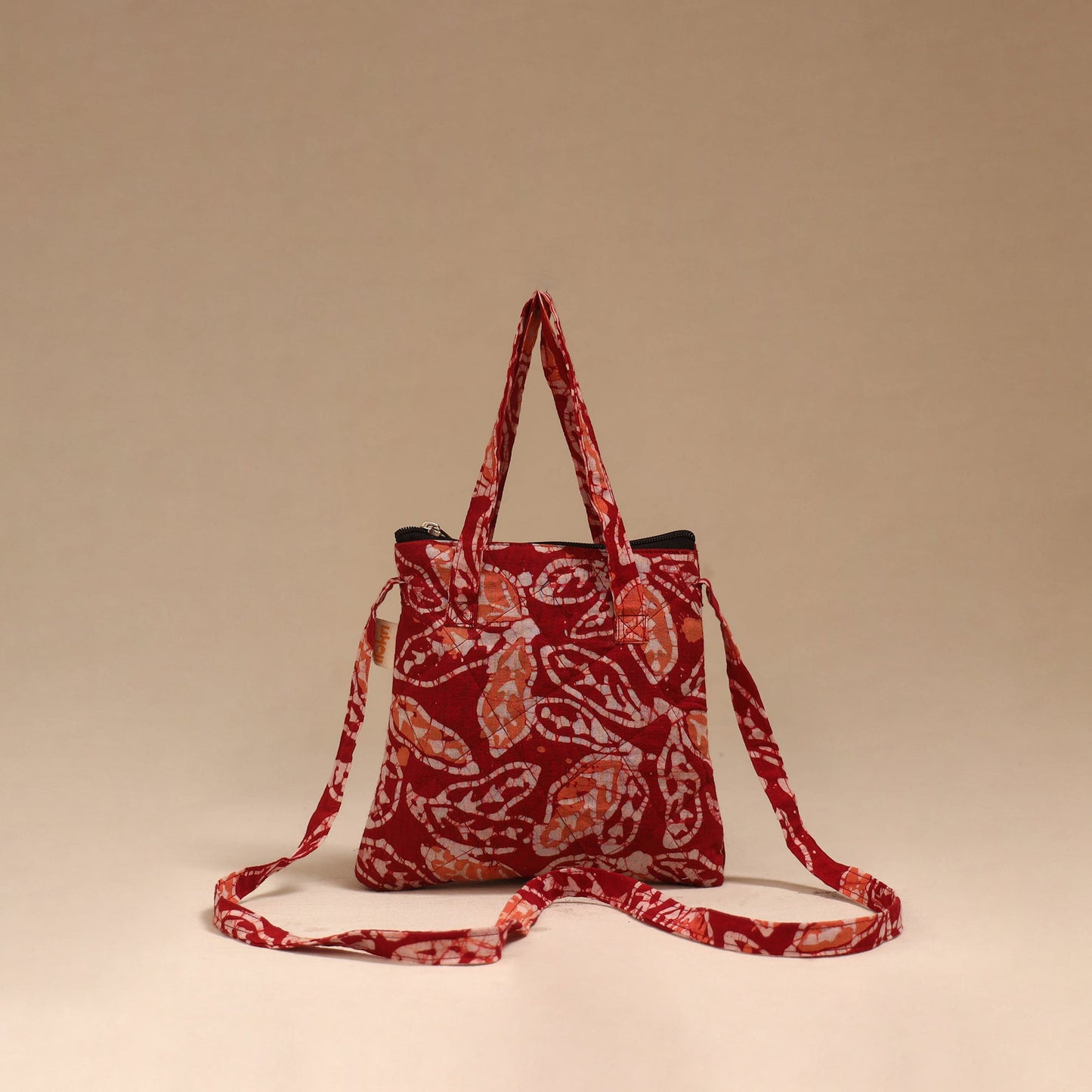 Handcrafted quilted sling bag 06