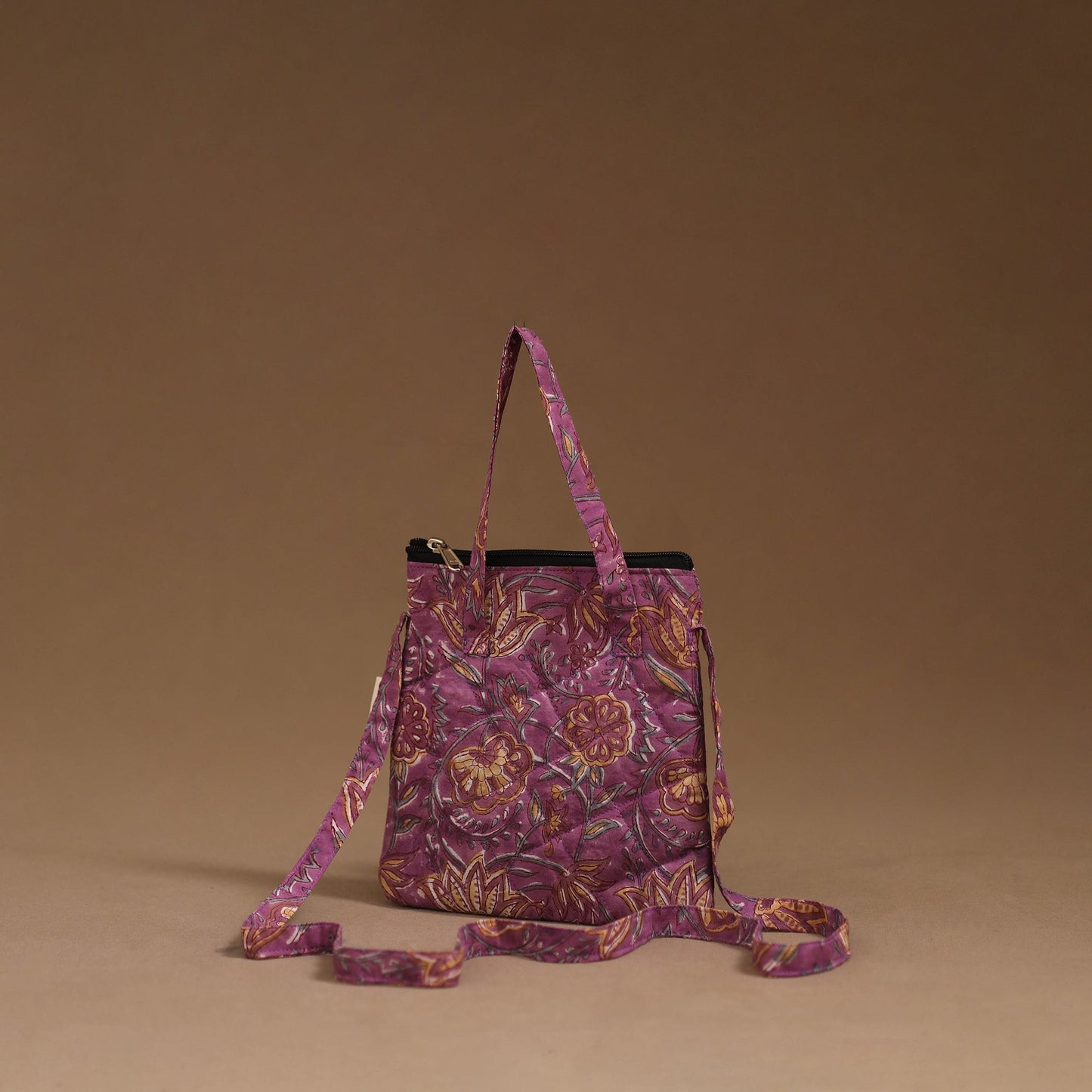 Handcrafted quilted sling bag 07