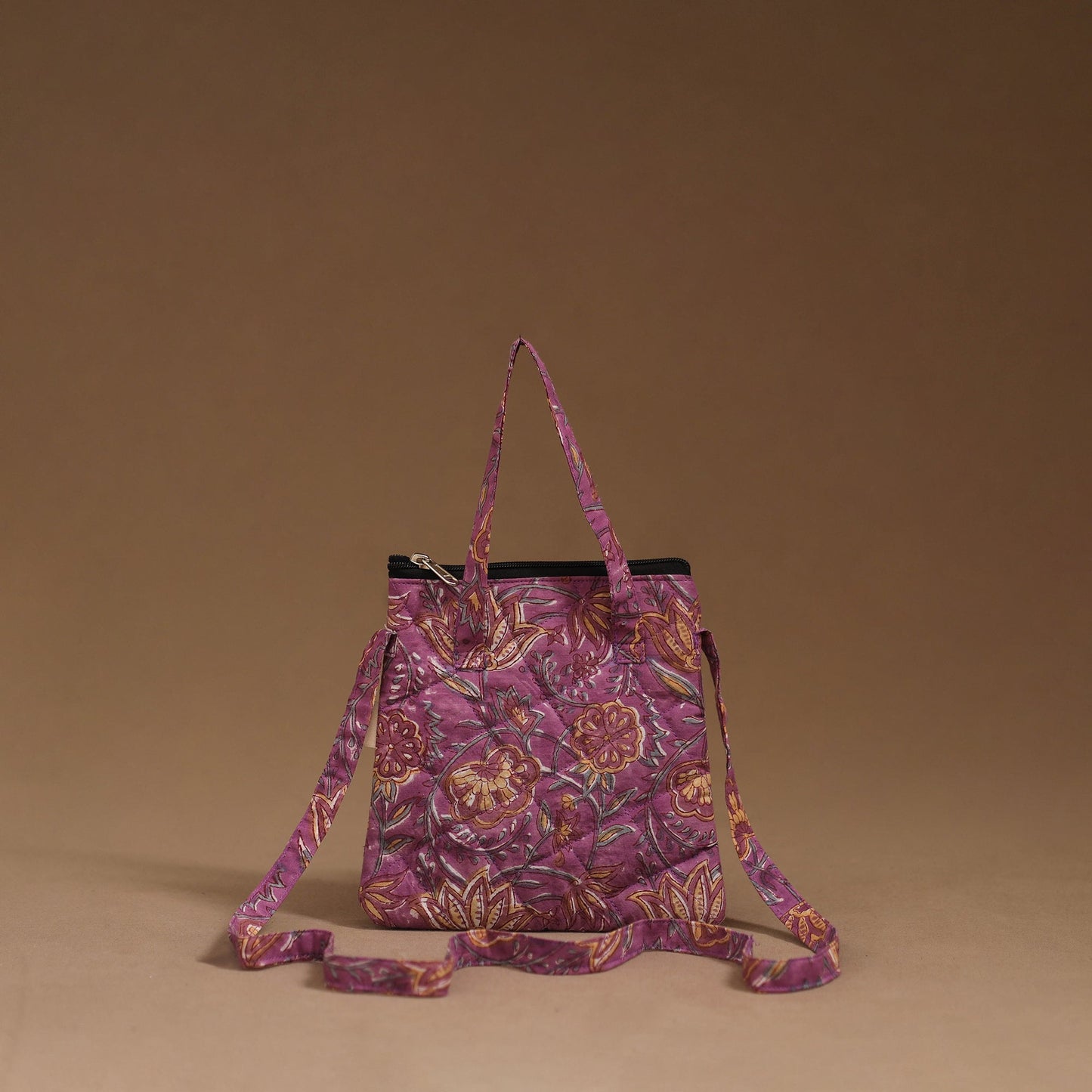 Handcrafted quilted sling bag 07