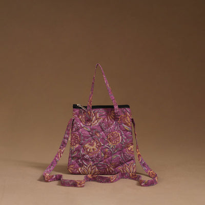 Handcrafted quilted sling bag 07