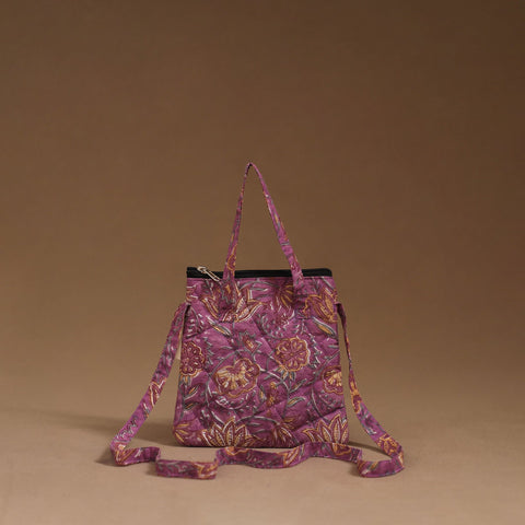 Handcrafted quilted sling bag 07