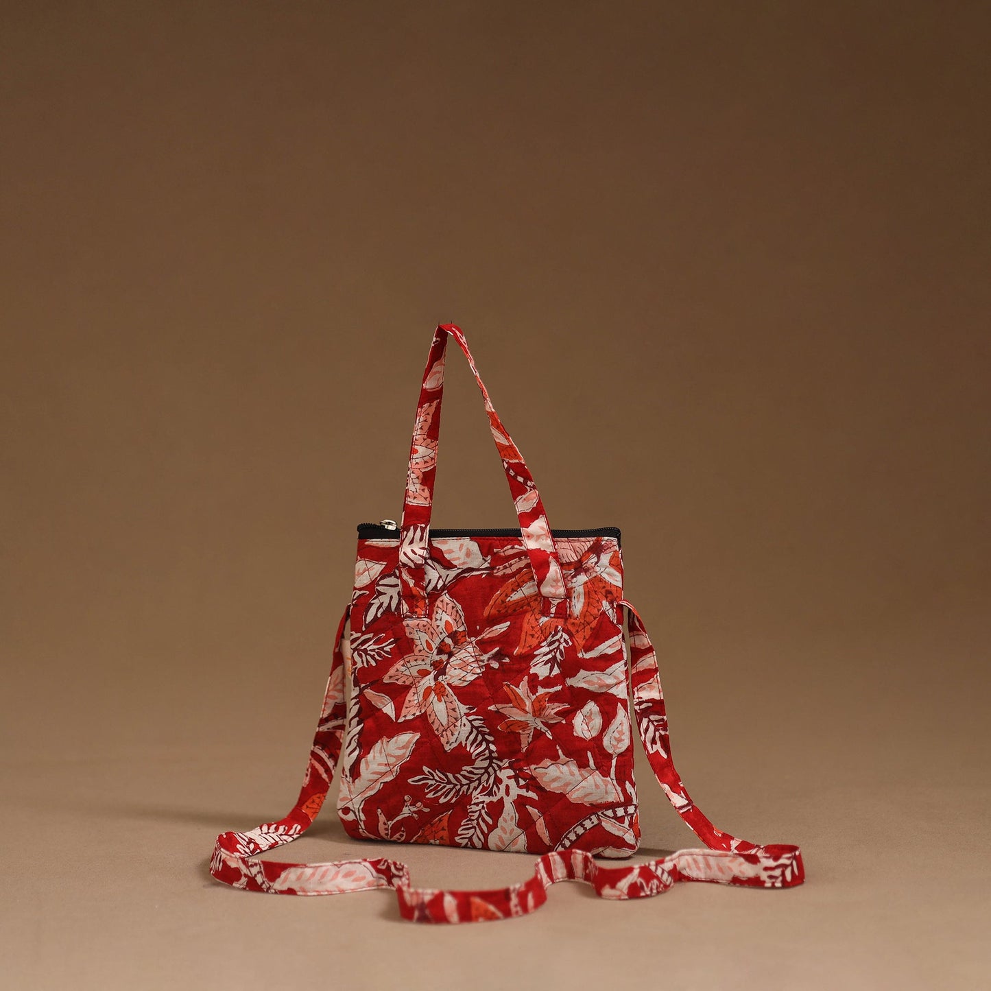 Handcrafted quilted sling bag 09