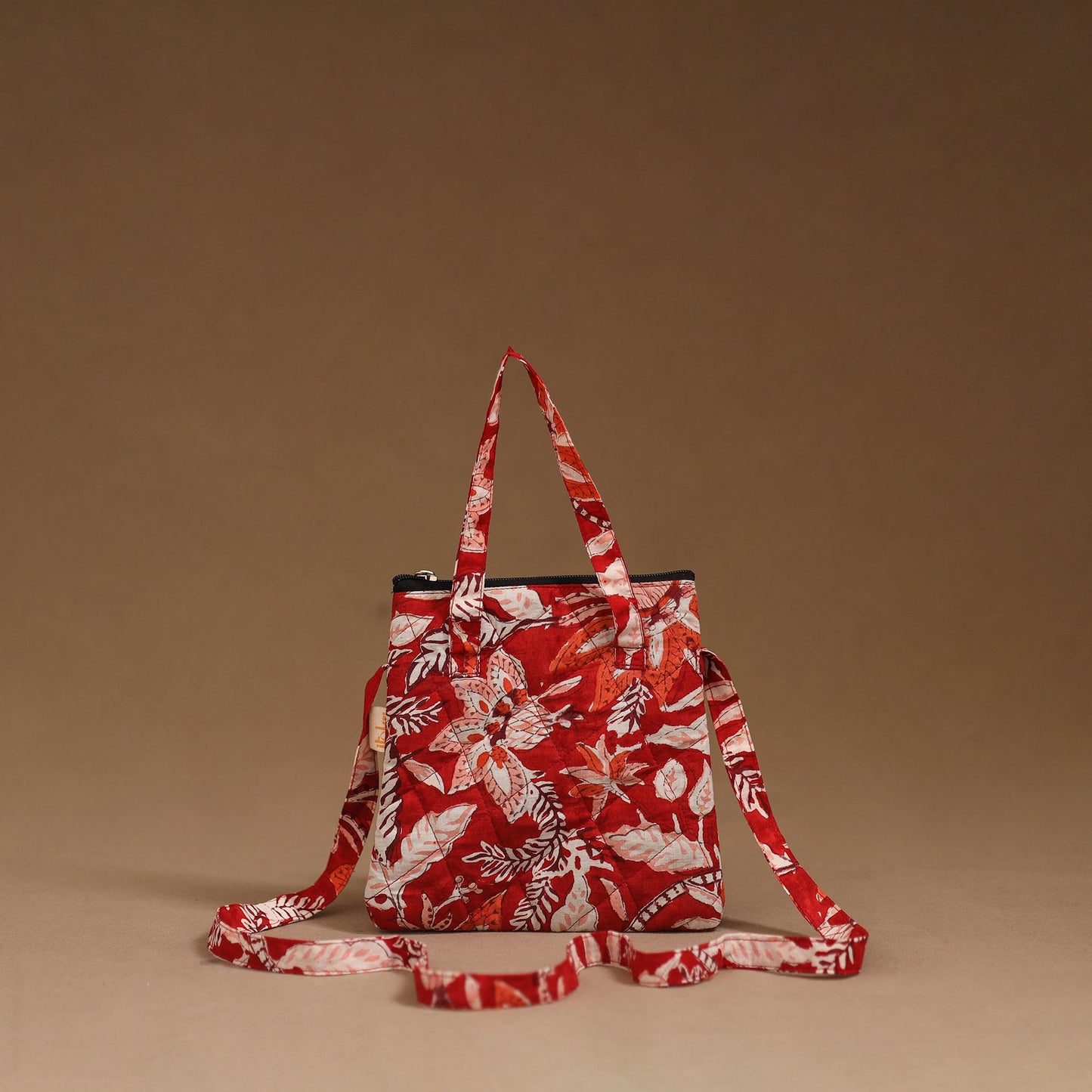 Handcrafted quilted sling bag 09