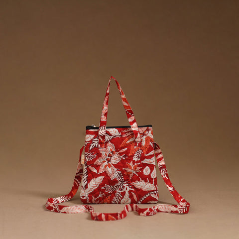 Handcrafted quilted sling bag 09