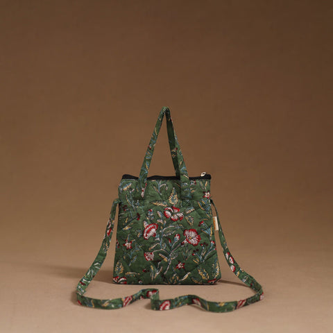 Handcrafted quilted sling bag 10