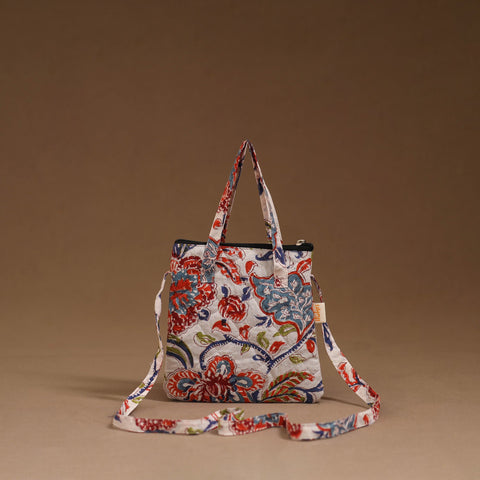 Handcrafted quilted sling bag 11