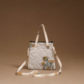 Handcrafted quilted sling bag 12