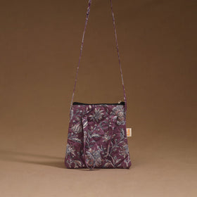 Handcrafted quilted sling bag 13