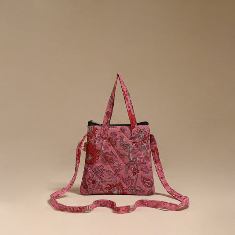 Handcrafted quilted sling bag 13