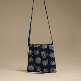 Handcrafted quilted sling bag 16