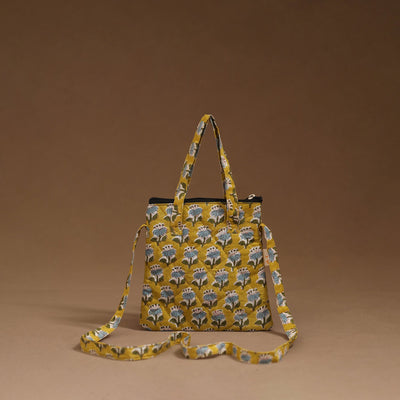 Handcrafted quilted sling bag 16