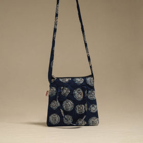 Handcrafted quilted sling bag 16
