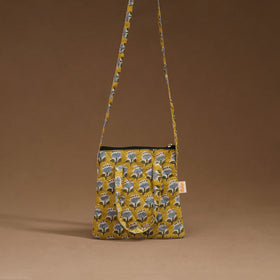 Handcrafted quilted sling bag 16