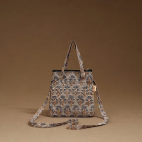 Handcrafted quilted sling bag 17