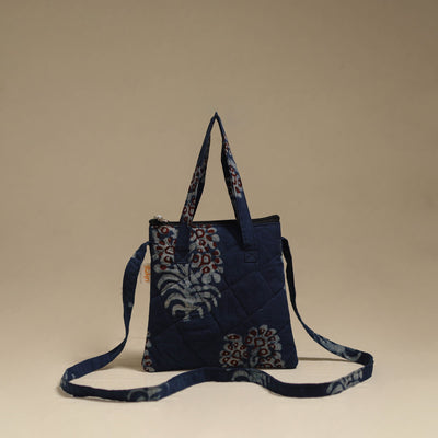 Handcrafted quilted sling bag 17