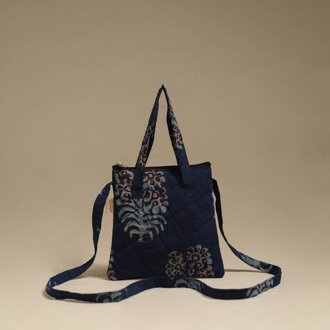 Handcrafted quilted sling bag 17