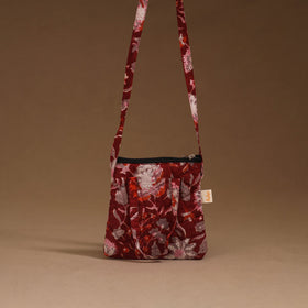 Handcrafted quilted sling bag 18