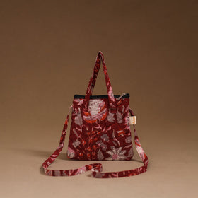 Handcrafted quilted sling bag 18