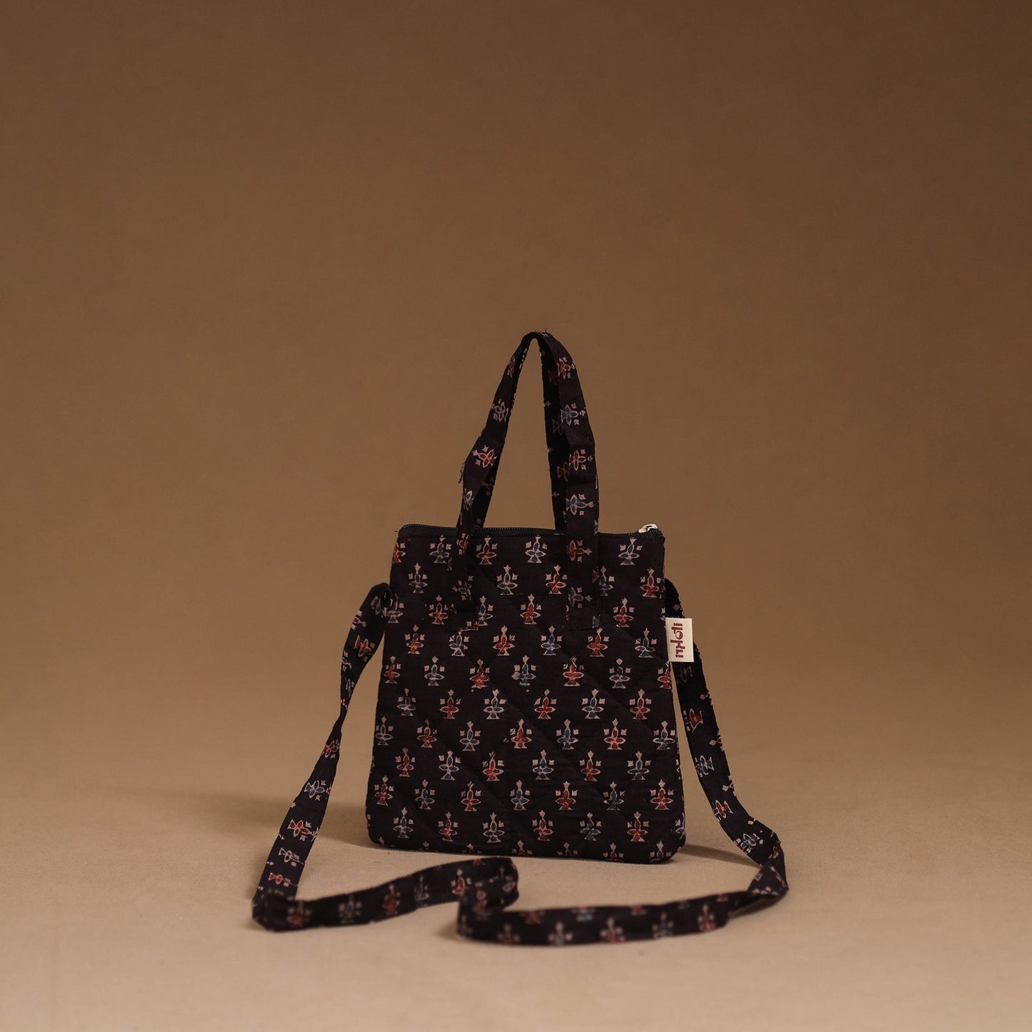 Handcrafted quilted sling bag 19