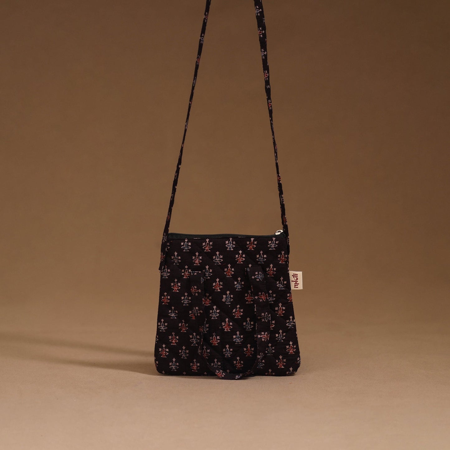 Handcrafted quilted sling bag 19