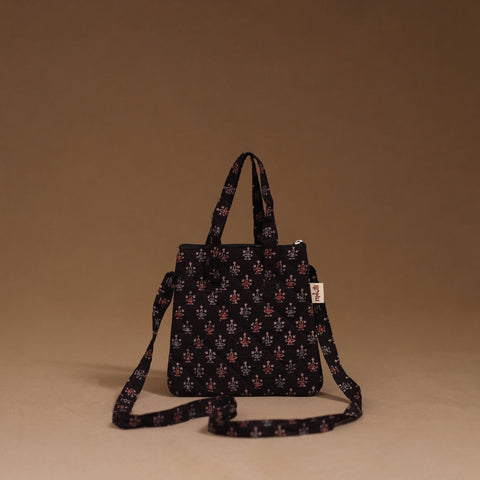 Handcrafted quilted sling bag 19