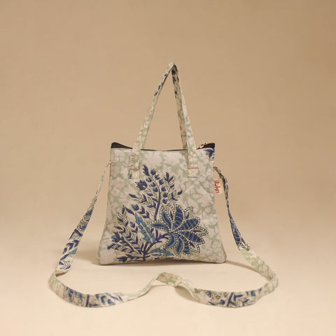 Handcrafted quilted sling bag 21